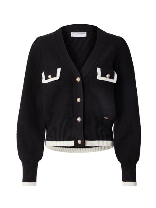 Se Lindex Cardigan 'Ema'  sort / hvid ved About You