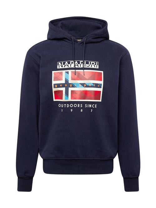 NAPAPIJRI Sweatshirt 'DOREES'  marin / rød / hvid