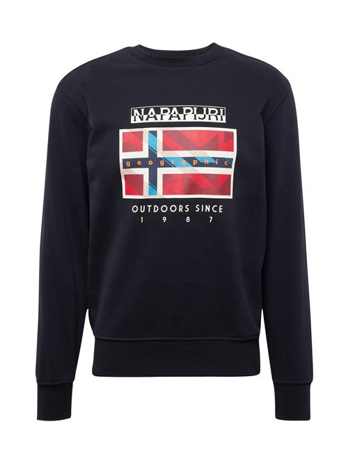 Se NAPAPIJRI Sweatshirt 'B-DOREES C'  lyseblå / rød / sort / hvid ved About You