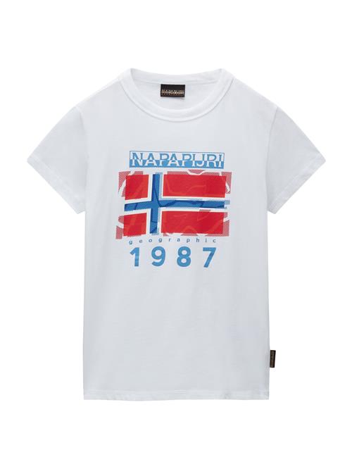 Se NAPAPIJRI Shirts 'K S-MATS'  blå / marin / rød / hvid ved About You