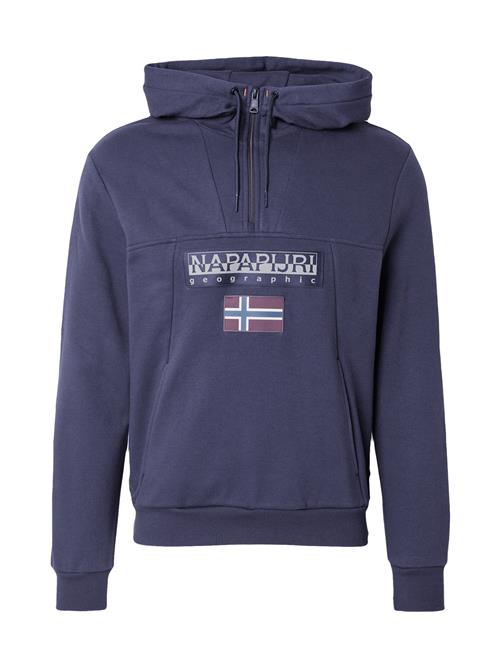 NAPAPIJRI Sweatshirt 'BURGEE HZH 2.0'  marin / grå / vinrød