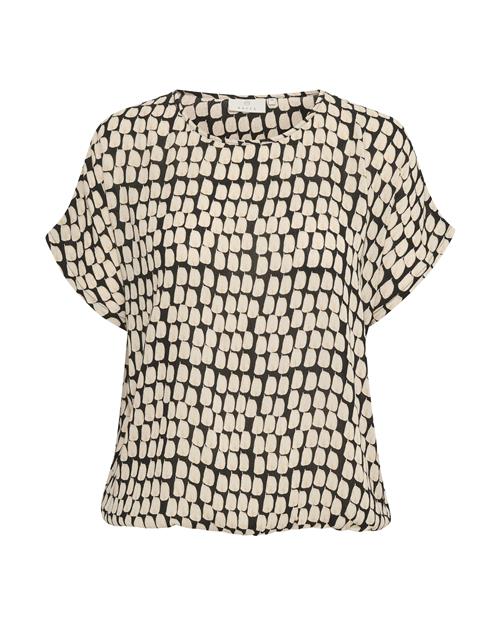 Se Kaffe Bluse 'Lokia'  beige / sort ved About You