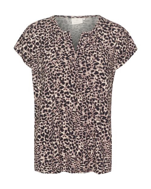 Kaffe Bluse 'Charlotte'  beige / choko / sort