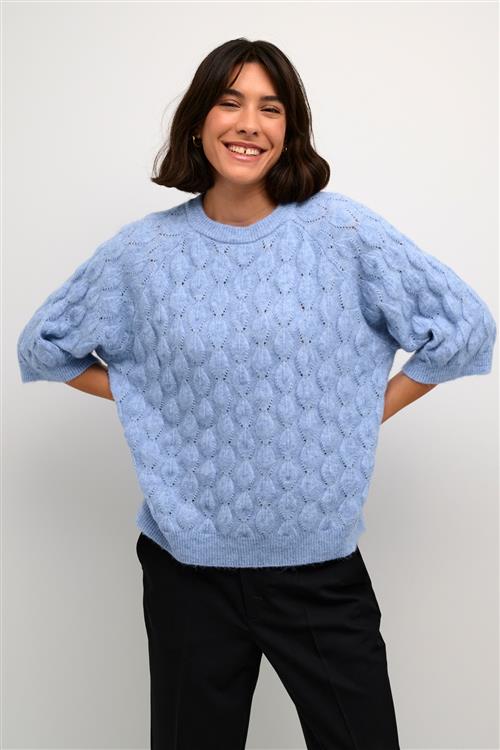 Kaffe Pullover 'Malene'  lyseblå / blå-meleret