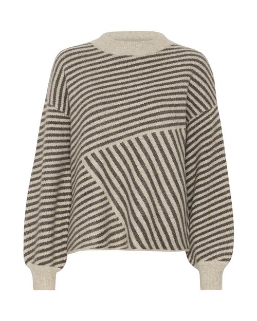 Se Kaffe Pullover 'Verana'  beige-meleret / grå ved About You