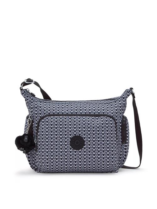 KIPLING Skuldertaske 'GABB'  marin / sort / hvid