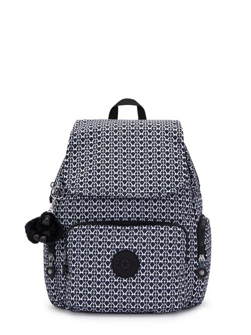 KIPLING Rygsæk 'CITY ZIP'  sort / hvid