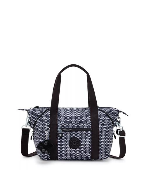 Se KIPLING Skuldertaske 'ART MINI'  sort / hvid ved About You