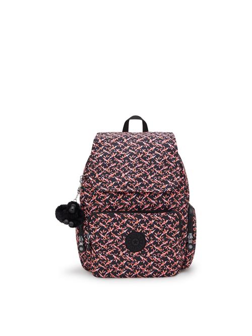 KIPLING Rygsæk 'City Zip S'  lysebeige / koral / sort