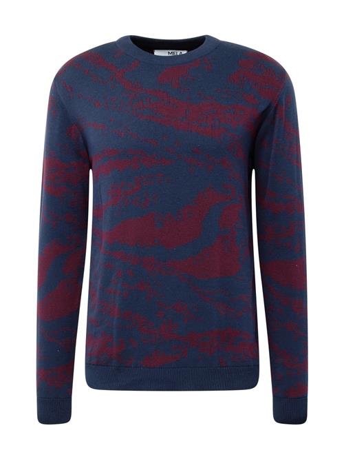 Se MELAWEAR Pullover 'MANAV'  marin / burgunder ved About You