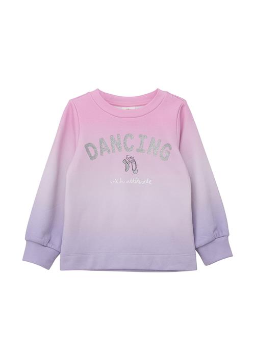 s.Oliver Sweatshirt  lilla / pink / sølv / hvid