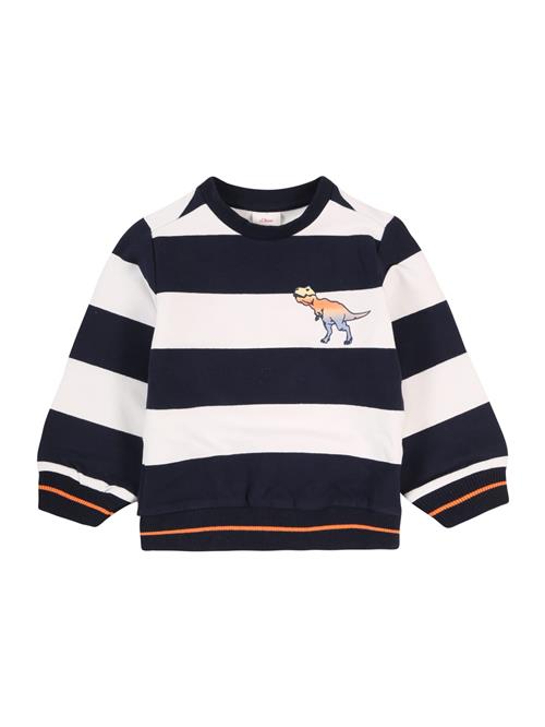 s.Oliver Sweatshirt  creme / blå / navy / orange