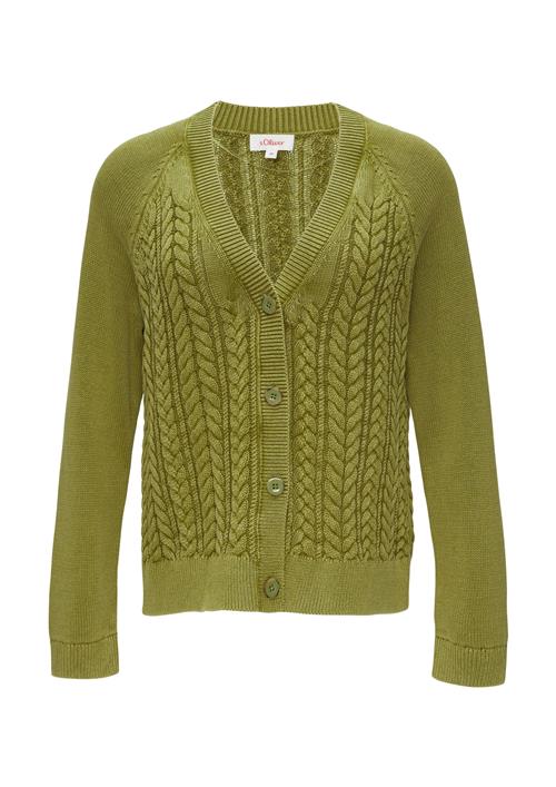 Se s.Oliver Cardigan  grøn ved About You