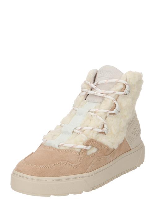 HUB Snørestøvletter 'Track'  mørkebeige / offwhite