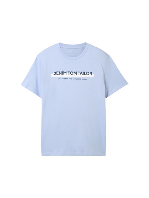 Se TOM TAILOR DENIM Bluser & t-shirts  lyseblå / mørkeblå / hvid ved About You