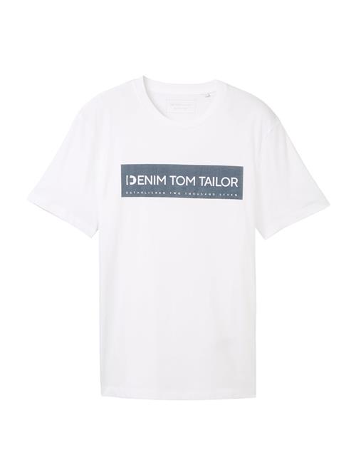 TOM TAILOR DENIM Bluser & t-shirts  marin / hvid