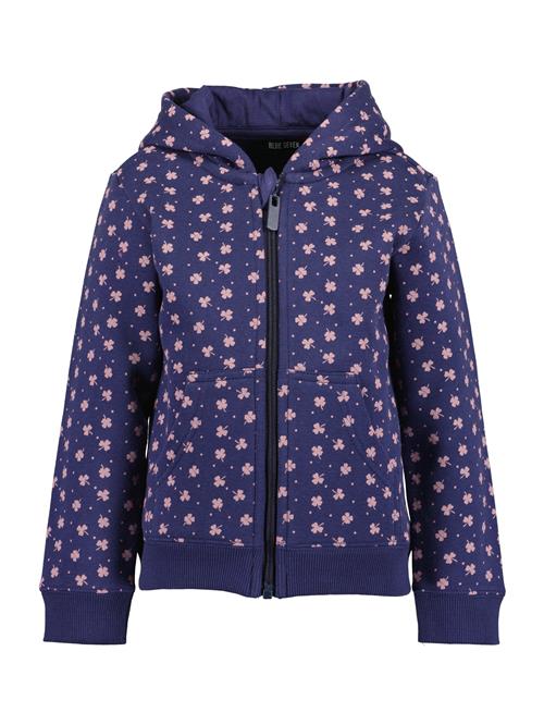 BLUE SEVEN Sweatjakke  marin / lysviolet