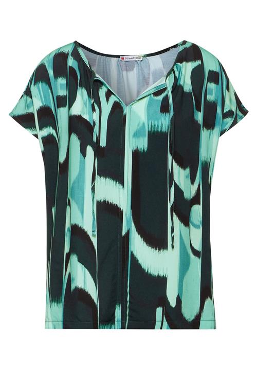 STREET ONE Bluse  jade / sort