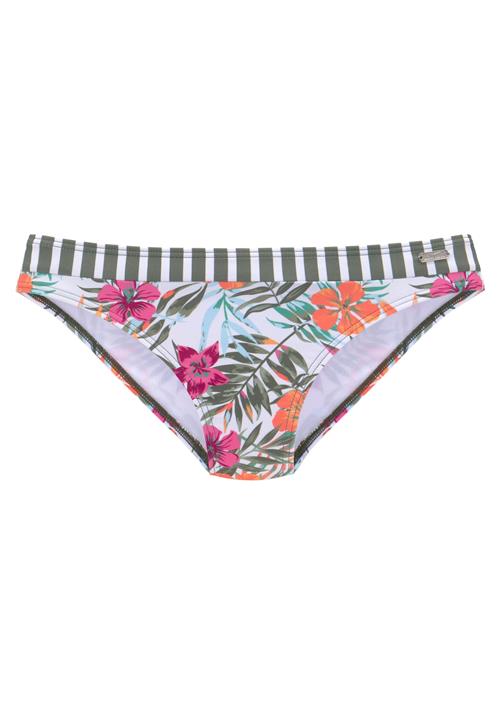 VENICE BEACH Bikinitrusse 'Summer'  oliven / lilla / mørk pink / hvid