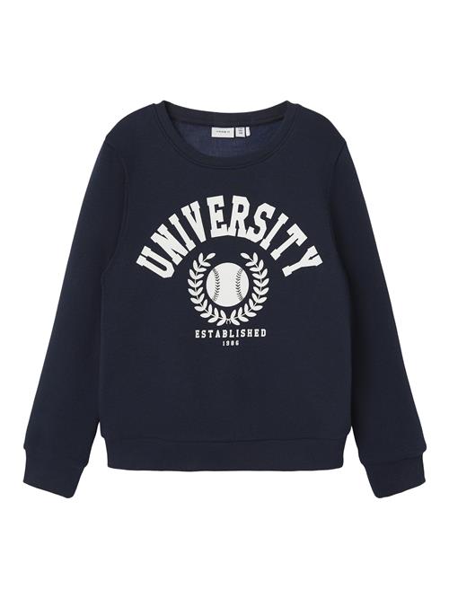 NAME IT Sweatshirt  natblå / hvid