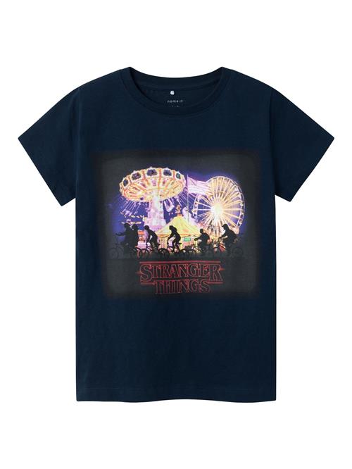 NAME IT Bluser & t-shirts 'Stranger Things'  natblå / gul / lilla / mørkerød