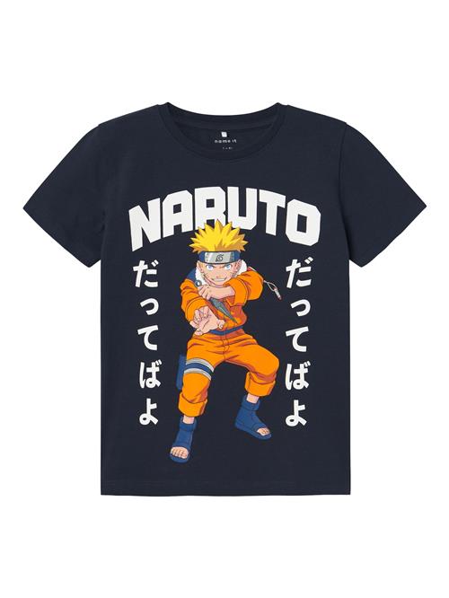 NAME IT Shirts 'NKMMacar Naruto'  marin / safir / orange / hvid