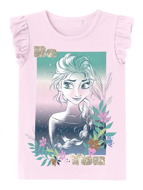 NAME IT Bluser & t-shirts 'JENNY FROZEN'  grøn / lyserød / sort