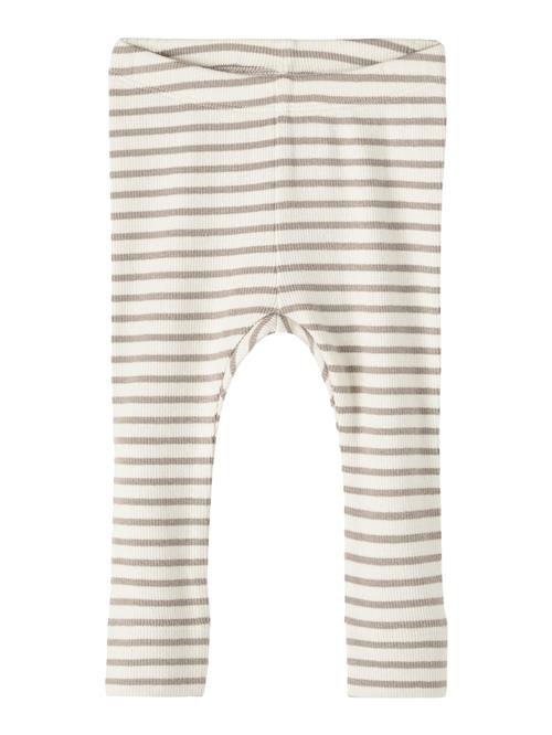 NAME IT Leggings 'Bani'  ecru / mørkebeige