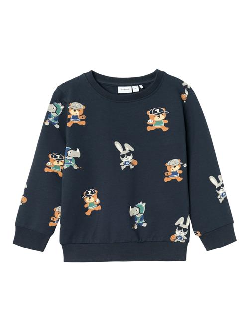 NAME IT Sweatshirt 'RUMME'  marin / lysebrun / grå / mint