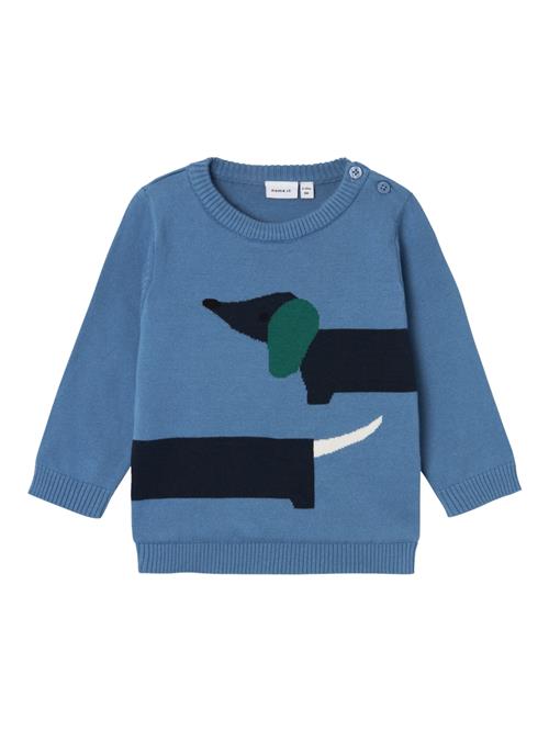 NAME IT Pullover 'KAVIN'  marin / blue denim / smaragd / hvid