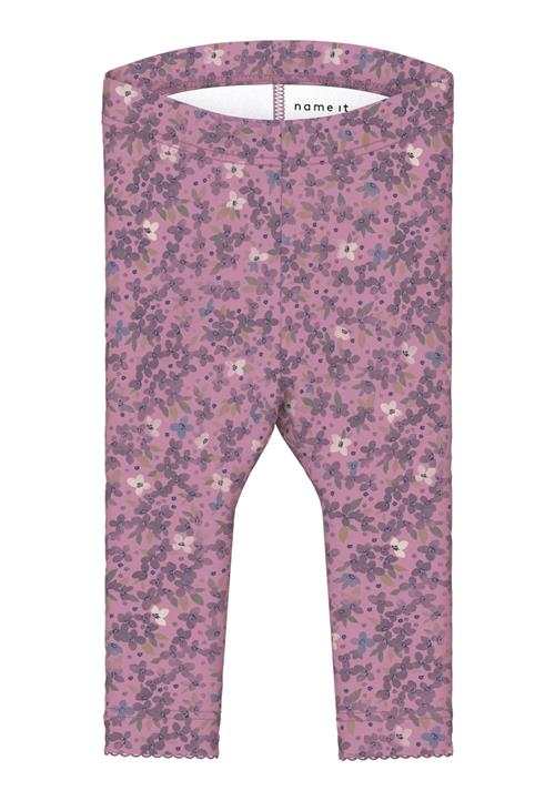 NAME IT Leggings 'NINNE'  creme / oliven / lysviolet / mørkelilla