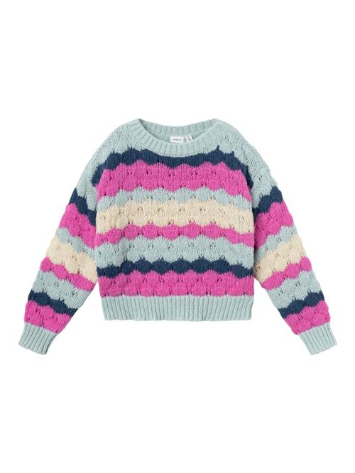 Se NAME IT Pullover 'NKFNUNNA'  creme / marin / mint / lys pink ved About You