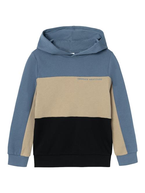 Se NAME IT Sweatshirt 'NONADE'  beige / mørkeblå / sort ved About You