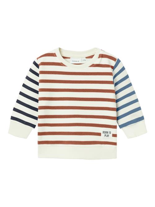 Se NAME IT Sweatshirt 'LOBAS'  creme / blå / navy / pueblo ved About You