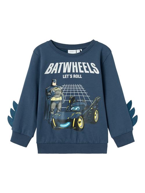 NAME IT Sweatshirt 'Juice Batwheels'  mørkeblå / gul / sort / hvid