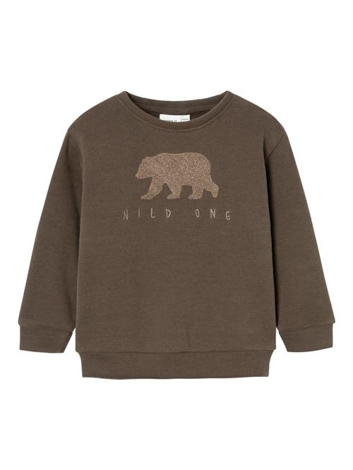 NAME IT Sweatshirt 'NMMOBEAR'  sand / mørkebrun