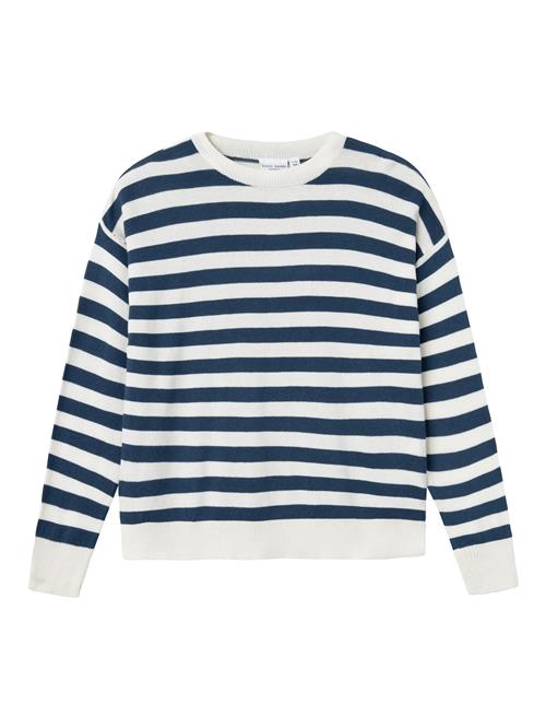 Se NAME IT Pullover 'Viranja'  natblå / hvid ved About You