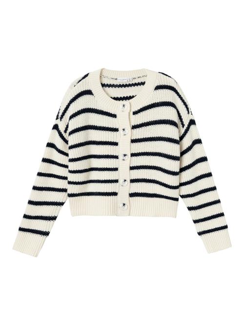 NAME IT Cardigan 'NKFVERONJA'  sort / offwhite