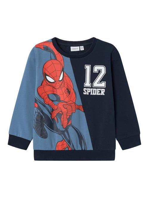 NAME IT Sweatshirt 'Spider-Man'  navy / lyseblå / rubinrød / hvid