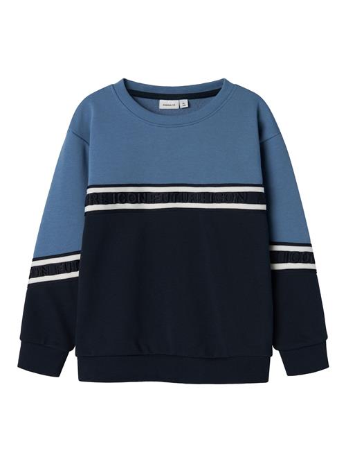 NAME IT Sweatshirt  natblå / safir / hvid