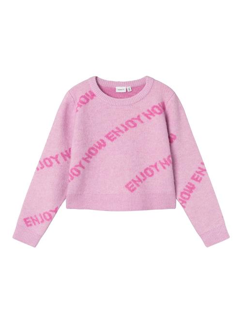 NAME IT Pullover  mørk pink / purpur