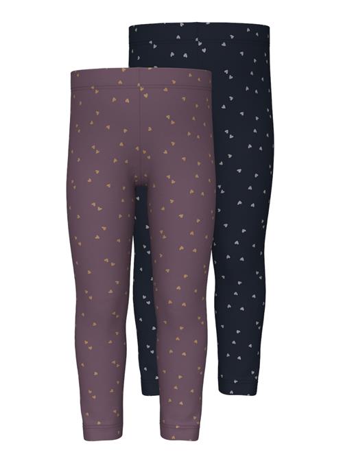 Se NAME IT Leggings 'VIVIAN'  navy / lysegrå / mørkelilla / orange ved About You