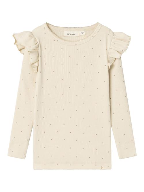 NAME IT Bluse  lysebeige / grå