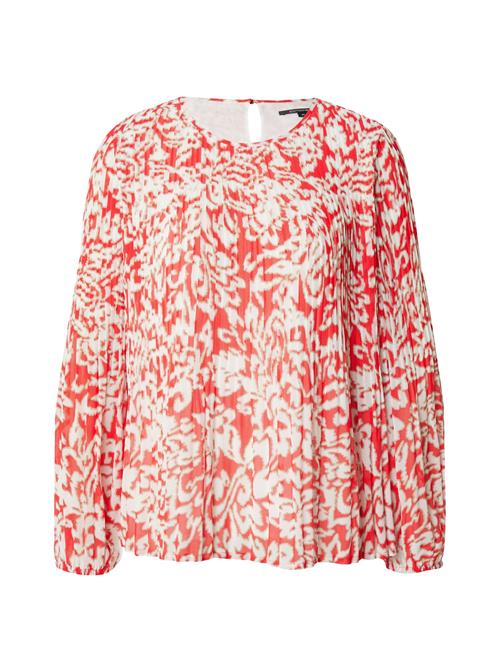 COMMA Bluse  creme / rød / hvid