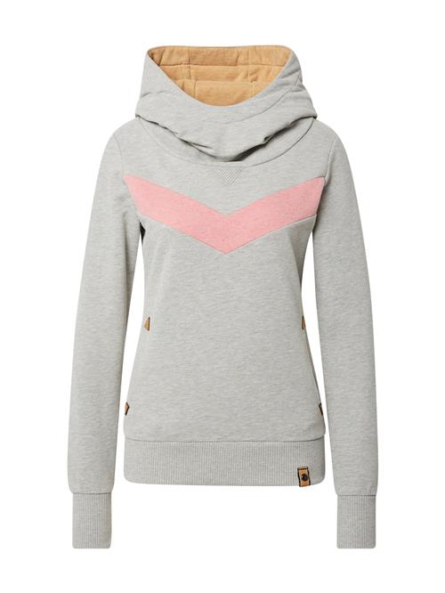 Se Fli Papigu Sweatshirt 'Winning has a Price'  grå-meleret / lyserød ved About You