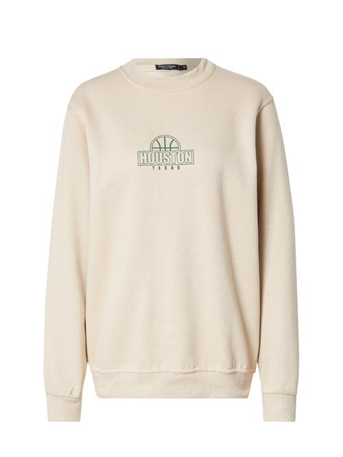 Se Nasty Gal Sweatshirt 'Houston'  beige / grøn ved About You