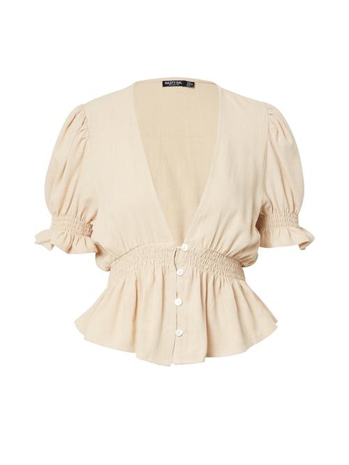 Se Nasty Gal Bluse  lysebeige ved About You