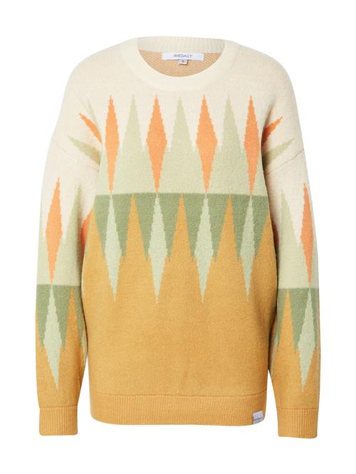 Iriedaily Pullover 'Fady'  creme / gul / pastelgrøn / orange