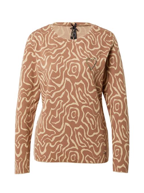 Se Key Largo Pullover 'FUNK'  beige / brun / guld ved About You