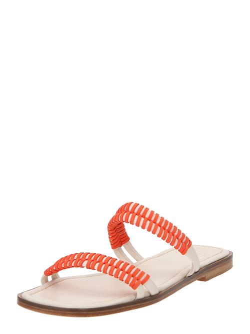 Marietta's Fantasy Pantoletter 'Amelia'  koral / offwhite